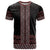 Maori Taniko Patterns T Shirt Brown Niho Taniwha Mix Paatiki Motifs