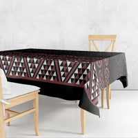 Maori Taniko Patterns Tablecloth Brown Niho Taniwha Mix Paatiki Motifs LT7 - Polynesian Pride