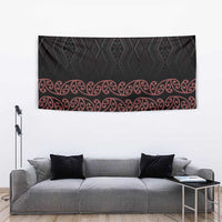 Maori Taniko Patterns Tapestry Brown Niho Taniwha Mix Paatiki Motifs