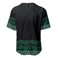 Maori Taniko Patterns Baseball Jersey Pounamu Niho Taniwha Mix Paatiki Motifs