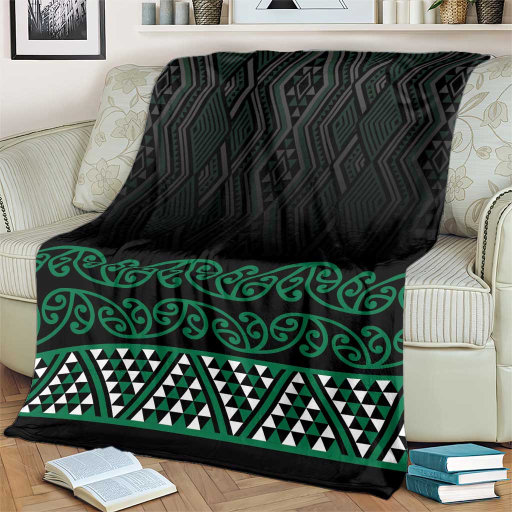Maori Taniko Patterns Blanket Pounamu Niho Taniwha Mix Paatiki Motifs LT7 - Polynesian Pride