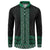 Maori Taniko Patterns Button Sweatshirt Pounamu Niho Taniwha Mix Paatiki Motifs
