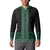 Maori Taniko Patterns Button Sweatshirt Pounamu Niho Taniwha Mix Paatiki Motifs