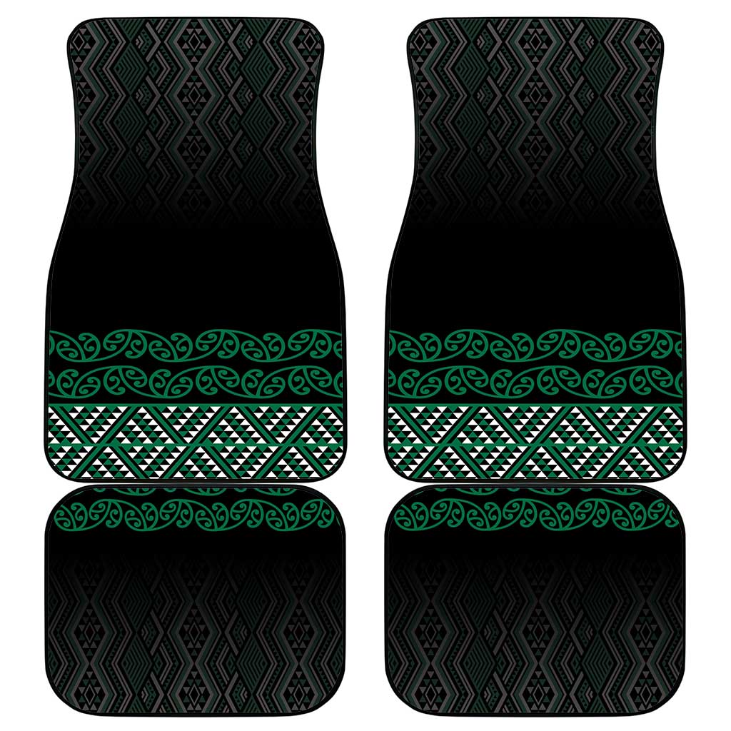 Maori Taniko Patterns Car Mats Pounamu Niho Taniwha Mix Paatiki Motifs LT7 - Polynesian Pride