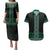 Maori Taniko Patterns Couples Matching Puletasi and Hawaiian Shirt Pounamu Niho Taniwha Mix Paatiki Motifs