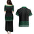 Maori Taniko Patterns Couples Matching Puletasi and Hawaiian Shirt Pounamu Niho Taniwha Mix Paatiki Motifs