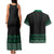 Maori Taniko Patterns Couples Matching Tank Maxi Dress and Hawaiian Shirt Pounamu Niho Taniwha Mix Paatiki Motifs