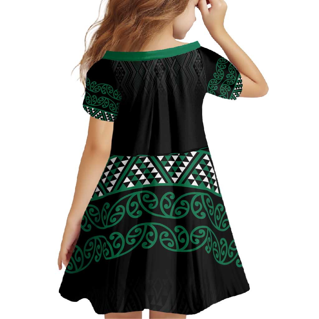 Maori Taniko Patterns Family Matching Short Sleeve Bodycon Dress and Hawaiian Shirt Pounamu Niho Taniwha Mix Paatiki Motifs