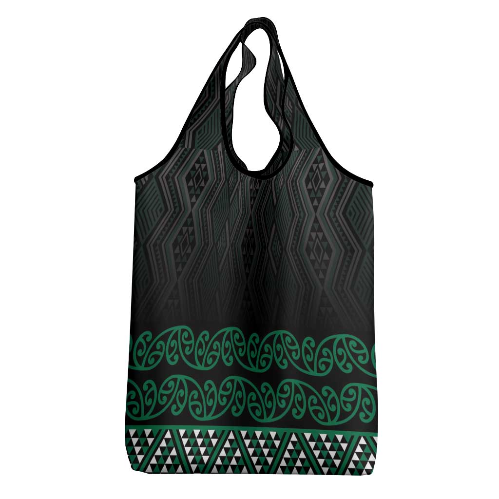 Maori Taniko Patterns Grocery Bag Pounamu Niho Taniwha Mix Paatiki Motifs LT7 - Polynesian Pride