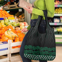 Maori Taniko Patterns Grocery Bag Pounamu Niho Taniwha Mix Paatiki Motifs LT7 - Polynesian Pride