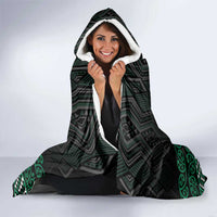 Maori Taniko Patterns Hooded Blanket Pounamu Niho Taniwha Mix Paatiki Motifs LT7 - Polynesian Pride