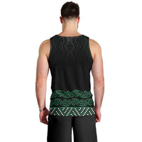 Maori Taniko Patterns Men Tank Top Pounamu Niho Taniwha Mix Paatiki Motifs LT7 - Polynesian Pride