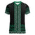 Maori Taniko Patterns Women V-Neck T-Shirt Pounamu Niho Taniwha Mix Paatiki Motifs