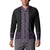 Maori Taniko Patterns Button Sweatshirt Purple Niho Taniwha Mix Paatiki Motifs