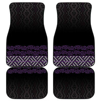 Maori Taniko Patterns Car Mats Purple Niho Taniwha Mix Paatiki Motifs LT7 - Polynesian Pride