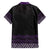 Maori Taniko Patterns Family Matching Puletasi and Hawaiian Shirt Purple Niho Taniwha Mix Paatiki Motifs