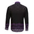 Maori Taniko Patterns Long Sleeve Button Shirt Purple Niho Taniwha Mix Paatiki Motifs