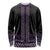 Maori Taniko Patterns Long Sleeve Shirt Purple Niho Taniwha Mix Paatiki Motifs