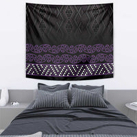 Maori Taniko Patterns Tapestry Purple Niho Taniwha Mix Paatiki Motifs