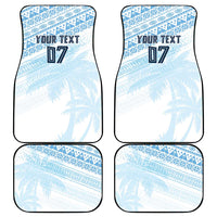 Fiji Rugby Custom Kaiviti Masi Car Mats Turquoise - Polynesian Pride