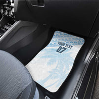 Fiji Rugby Custom Kaiviti Masi Car Mats Turquoise - Polynesian Pride
