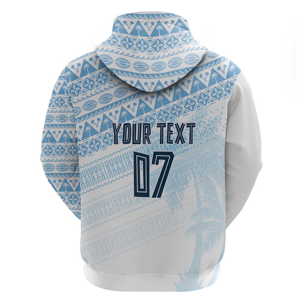 Fiji Rugby Custom Kaiviti Masi Hoodie Turquoise - Polynesian Pride