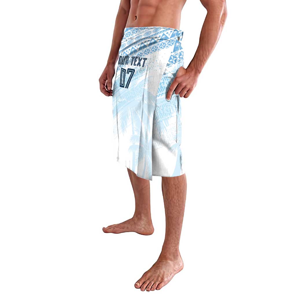 Fiji Rugby Custom Kaiviti Masi Lavalava Turquoise - Polynesian Pride
