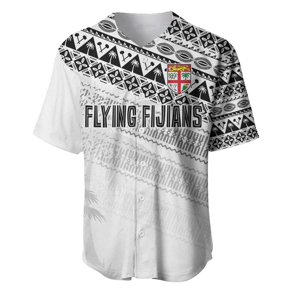 Fiji Rugby Custom Kaiviti Masi Baseball Jersey Black - Polynesian Pride