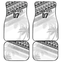 Fiji Rugby Custom Kaiviti Masi Car Mats Black - Polynesian Pride