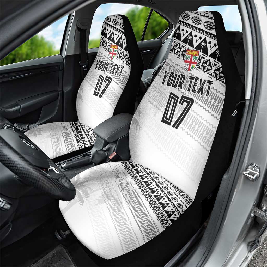 Fiji Rugby Custom Kaiviti Masi Car Seat Cover Black - Polynesian Pride