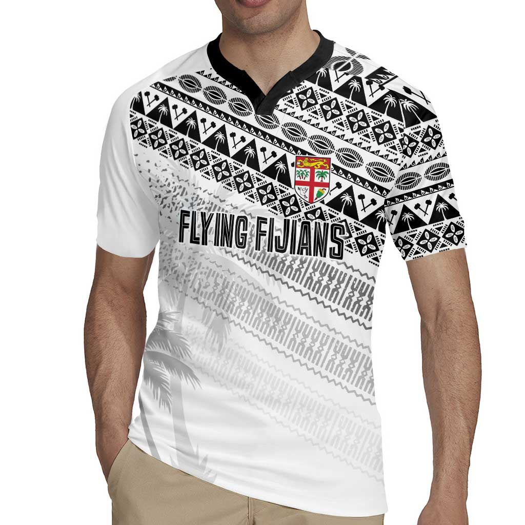 Fiji Rugby Custom Kaiviti Masi Rugby Jersey Black - Polynesian Pride
