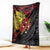 Papua New Guinea 49th Independence Day Blanket Motuan Revareva Bird-of-Paradise