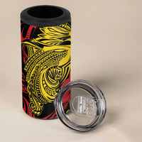 Papua New Guinea 49th Independence Day 4 in 1 Can Cooler Tumbler Motuan Revareva Bird-of-Paradise