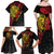 Papua New Guinea 49th Independence Day Family Matching Off Shoulder Maxi Dress and Hawaiian Shirt Motuan Revareva Bird-of-Paradise