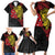 Papua New Guinea 49th Independence Day Family Matching Short Sleeve Bodycon Dress and Hawaiian Shirt Motuan Revareva Bird-of-Paradise