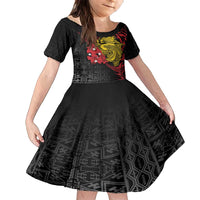 Papua New Guinea 49th Independence Day Family Matching Tank Maxi Dress and Hawaiian Shirt Motuan Revareva Bird-of-Paradise