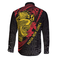 Papua New Guinea 49th Independence Day Family Matching Tank Maxi Dress and Hawaiian Shirt Motuan Revareva Bird-of-Paradise