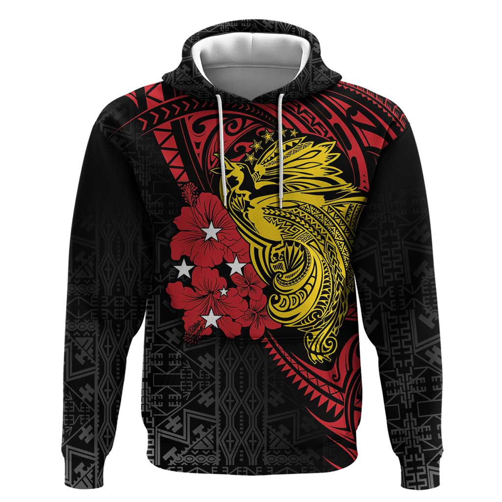 Papua New Guinea 49th Independence Day Hoodie Motuan Revareva Bird-of-Paradise