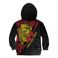 Papua New Guinea 49th Independence Day Kid Hoodie Motuan Revareva Bird-of-Paradise