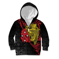 Papua New Guinea 49th Independence Day Kid Hoodie Motuan Revareva Bird-of-Paradise