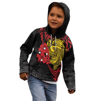 Papua New Guinea 49th Independence Day Kid Hoodie Motuan Revareva Bird-of-Paradise