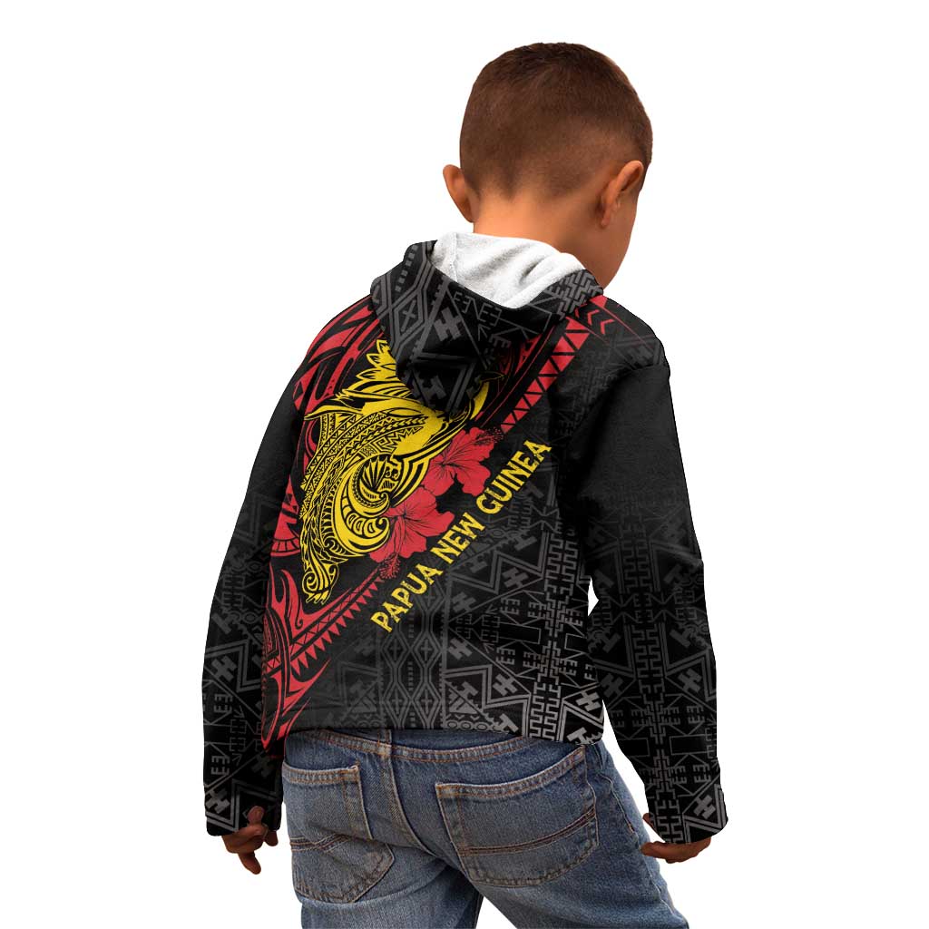 Papua New Guinea 49th Independence Day Kid Hoodie Motuan Revareva Bird-of-Paradise
