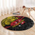 Papua New Guinea 49th Independence Day Round Carpet Motuan Revareva Bird-of-Paradise