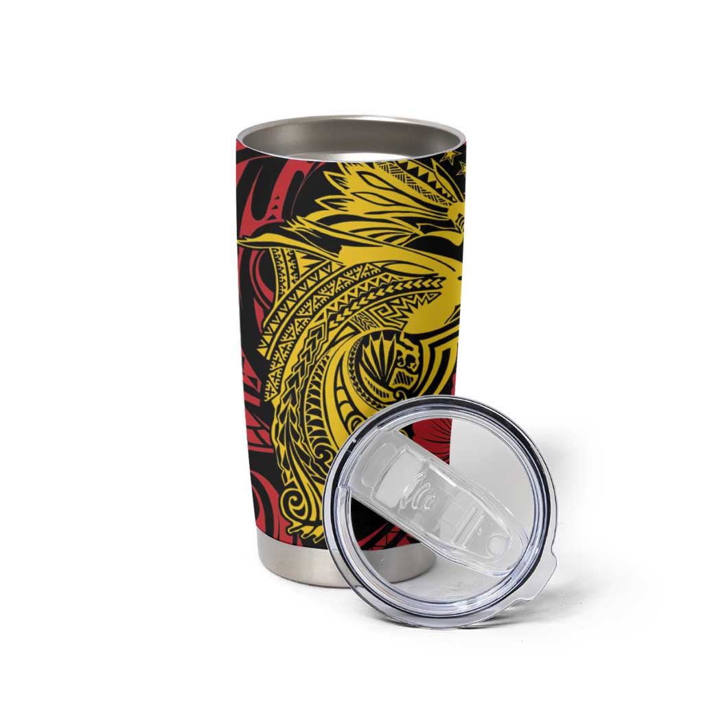 Papua New Guinea 49th Independence Day Tumbler Cup Motuan Revareva Bird-of-Paradise