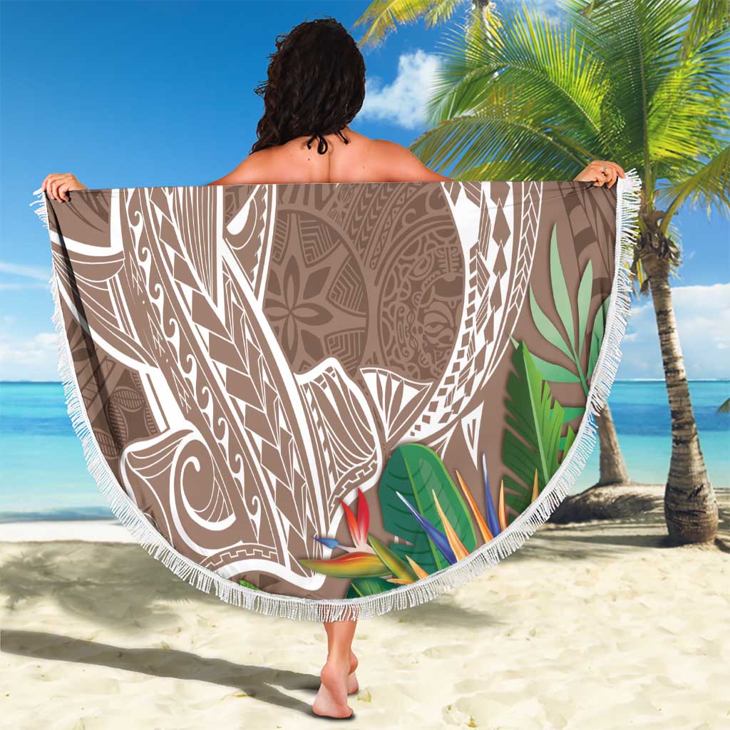 Polynesia Beach Blanket Sharks Duo Tropical Brown LT7 - Polynesian Pride
