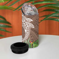 Polynesia 4 in 1 Can Cooler Tumbler Sharks Duo Tropical Brown LT7 - Polynesian Pride