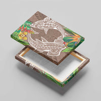 Polynesia Canvas Wall Art Sharks Duo Tropical Brown LT7 - Polynesian Pride
