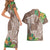 Polynesia Couples Matching Short Sleeve Bodycon Dress and Hawaiian Shirt Sharks Duo Tropical Brown