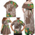 Polynesia Family Matching Off Shoulder Maxi Dress and Hawaiian Shirt Sharks Duo Tropical Brown