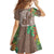 Polynesia Family Matching Off Shoulder Short Dress and Hawaiian Shirt Sharks Duo Tropical Brown